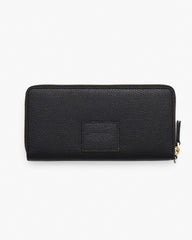 The Leather Continental Wallet - Black