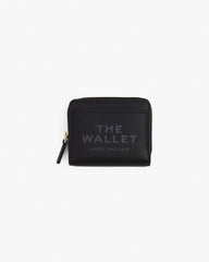 The Leather Mini Compact Wallet - Black|Black