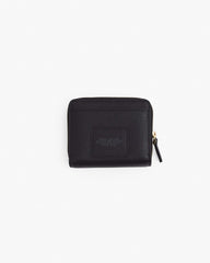 The Leather Mini Compact Wallet - Black|Black