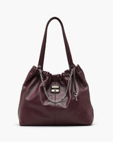 The Cristina Tote - Dark Plum