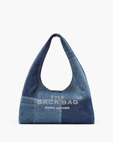The Patchwork Denim Sack Bag - Blue Denim