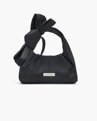 The Bow Nylon Mini Sack Bag - Black