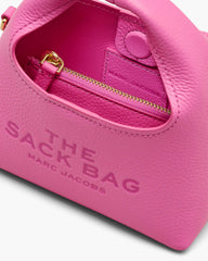 The Micro Crossbody Sack Bag - Bow Pink