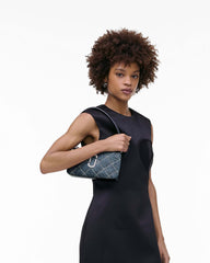 The Quilted Denim Snapshot Convertible Shoulder Bag - Light Wash Indigo