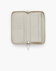 The Leather Continental Wallet - Cotton