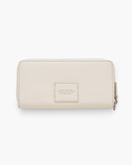 The Leather Continental Wallet - Cotton