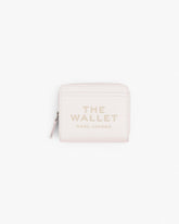 The Leather Mini Compact Wallet - Cotton|Cotton
