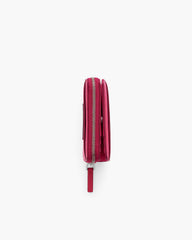The Leather Mini Compact Wallet - Raspberry Pink|Raspberry Pink