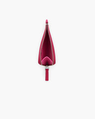 The Top Zip Charm Wallet - Raspberry Pink