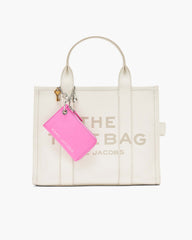 The Top Zip Charm Wallet - Bow Pink