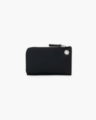 The Top Zip Charm Wallet - Black