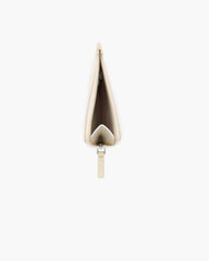 The Top Zip Charm Wallet - Cloud White