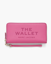 The Leather Continental Wallet - Bow Pink