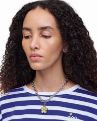 The Daisy Puzzle Necklace - Silver/Multi