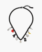 The Collector Charm Necklace - Black Multi