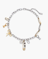 The Grunge Glam Charm Necklace - Gold/Silver