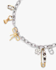 The Grunge Glam Charm Necklace - Gold/Silver