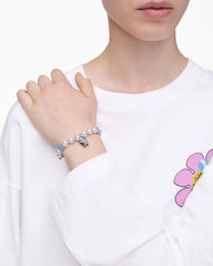 Hattie Stewart X Marc Jacobs Garden Pearl Station Bracelet - Silver/Multi