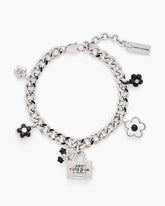The Daisy Balloon Charm Bracelet - Black/White