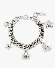 The Mini Icon Charm Bracelet - Light Antique Silver