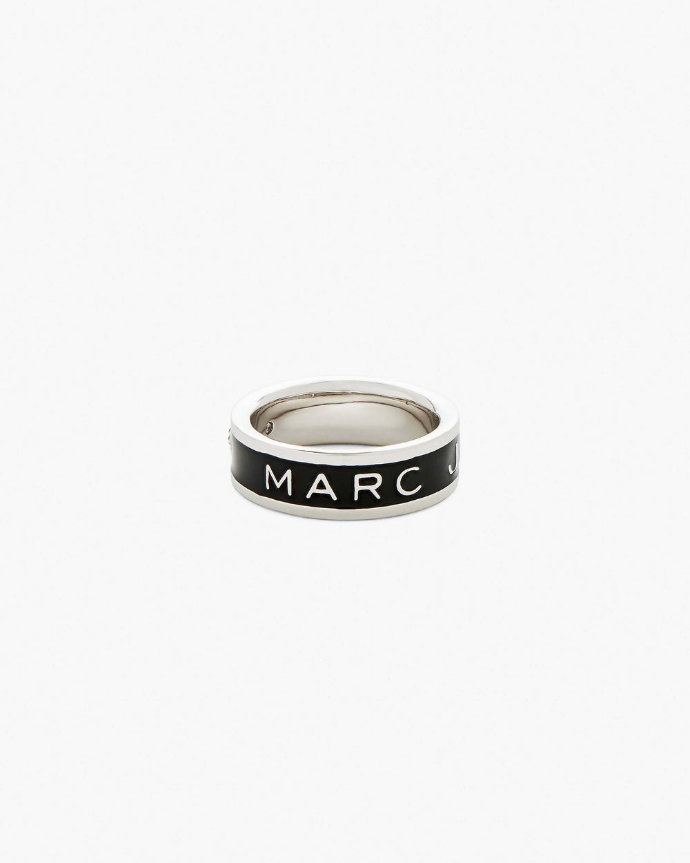 The Marc Jacobs Enamel Ring - Silver/Black