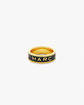 The Marc Jacobs Enamel Ring - Gold/Black