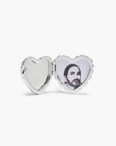 The Heart Balloon Locket Ring - Light Antique Silver