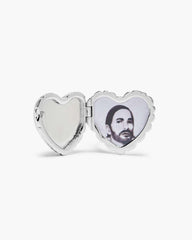 The Heart Balloon Locket Ring - Light Antique Silver