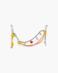 The Mini Icon Chain Bag Charm - Bow Pink Multi