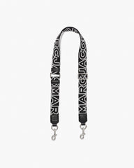 The Thin Outline Logo Webbing Strap - Black/Silver