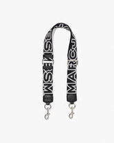 The Outline Logo Webbing Strap - Black/Silver