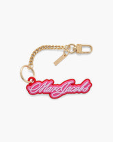 The Cursive Logo Bag Charm - Bow Pink Multi