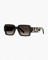 The Marc Jacobs Bold Logo Square Sunglasses - Havana