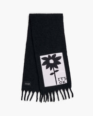 David Shrigley X Marc Jacobs It's Ok Wool Scarf - Black Multi