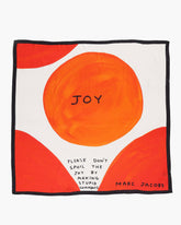 David Shrigley X Marc Jacobs Joy Silk Scarf - Orange Multi