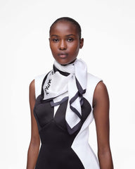 David Shrigley X Marc Jacobs It's Ok Silk Scarf - White Multi