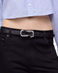 The Dual Belt - Black/Silver