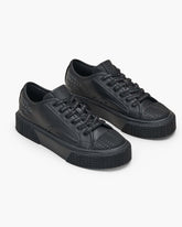 The Leather Sneaker - Black