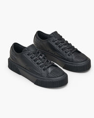 The Leather Sneaker - Black