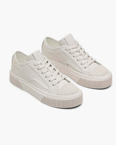 The Leather Sneaker - Cotton White