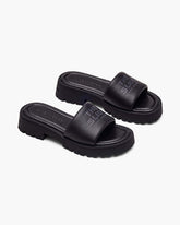The Lug Sole Slide - Black