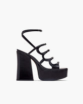 The Kiki Platform Sandal - Black|Black