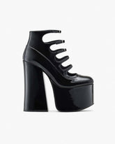 The Patent Leather Kiki Ankle Boot - Black