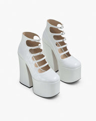 The Kiki Ankle Boot - Cotton White