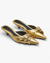 The Emma Kitten Heel - Shiny Gold