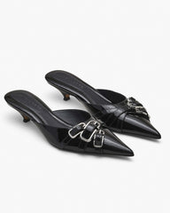 The Emma Kitten Heel - Black