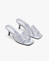 The Metallic J Marc Heeled Sandal - Silver