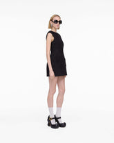 Sculptural Tweed Dress - Black