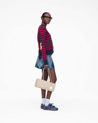 Joy Striped Crewneck - Navy/Red