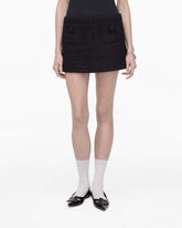Tweed Mini Skirt - Black